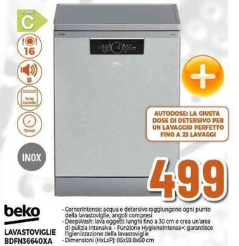Expert beko Lavastoviglie BDFN36640XA offerta