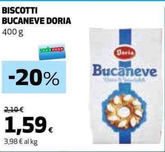 Coop BISCOTTI BUCANEVE DORIA 400 g offerta