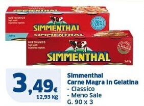 Sigma Simmenthal carne magra in gelatina offerta