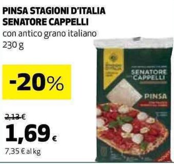 Coop PINSA STAGIONI D'ITALIA SENATORE CAPPELLI con antico grano italiano 230 g offerta