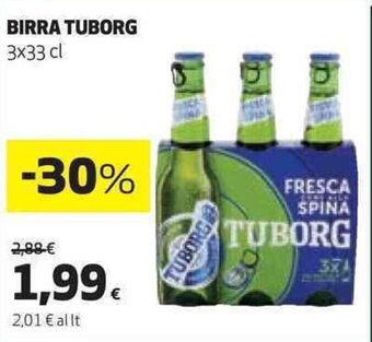 Coop BIRRA TUBORG 3x33 cl offerta