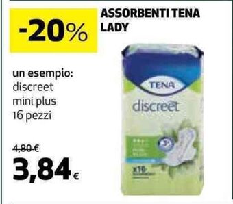 Coop ASSORBENTI TENA LADY 16 pezzi offerta