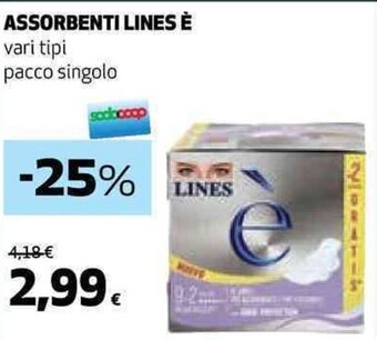 Coop ASSORBENTI LINES È offerta