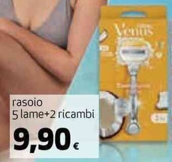 Coop rasoio 5 lame+2 ricambi offerta