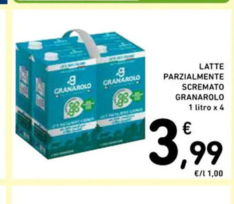 Spazio Conad LATTE PARZIALMENTE SCREMATO GRANAROLO 1 litro x 4 offerta