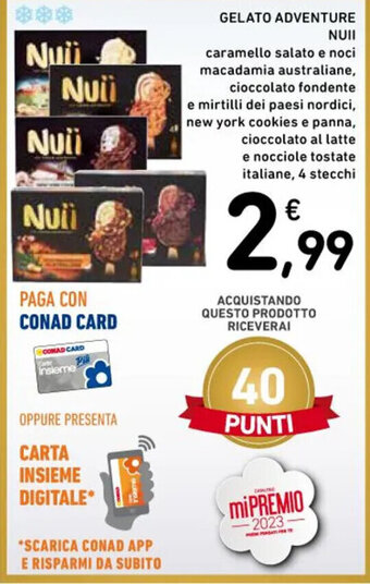 Spazio Conad GELATO ADVENTURE NUII offerta