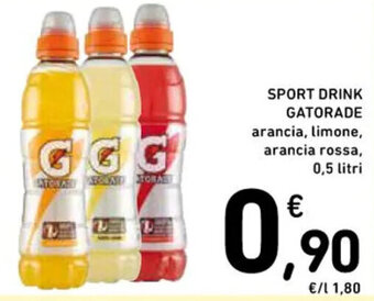Spazio Conad SPORT DRINK GATORADE 0,5 litri offerta