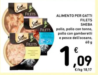 Spazio Conad ALIMENTO PER GATTI FILETS SHEBA 60 g offerta