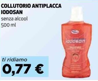 COLLUTORIO ANTIPLACCA IODOSAN senza alcool 500 ml