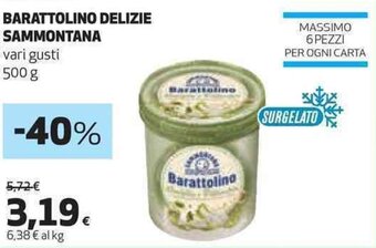 Coop BARATTOLINO DELIZIE SAMMONTANA 500 g offerta