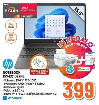 Expert HP NOTEBOOK 15S-EQ1097NL offerta