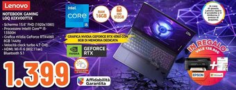 Expert LENOVO NOTEBOOK GAMING LOQ 82XV007TIX offerta