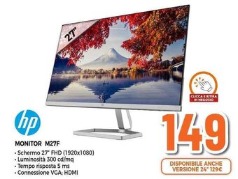 Expert hp MONITOR M27F offerta