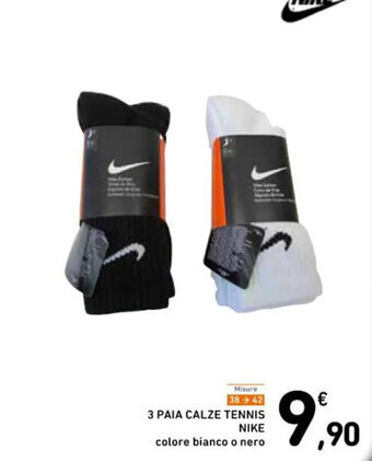 Spazio Conad 3 PAIA CALZE TENNIS NIKE offerta