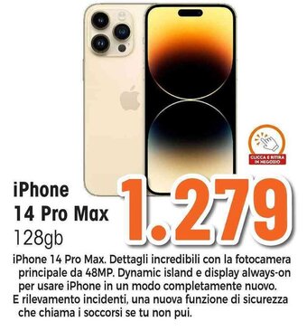 Expert iPhone 14 Pro Max 128gb offerta