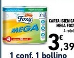 Foxy carta igienica mega
