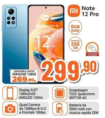 Expert XIAOMI Note 12 Pro offerta