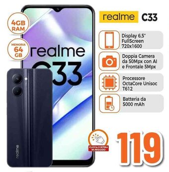 Expert realme C33 offerta