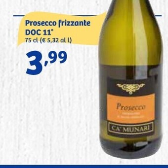 In'S Mercato Ca'munari prosecco frizzante doc 11° offerta