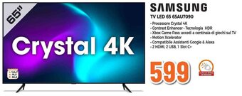 Expert SAMSUNG TV LED 65 65AU7090 offerta