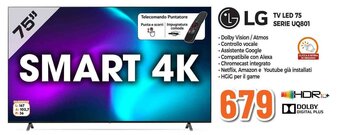 Expert LG TV LED 75 SERIE UQ801 offerta