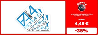 Fabriano album da disegno f/4 liscio 24 x 33 cm 20 fogli