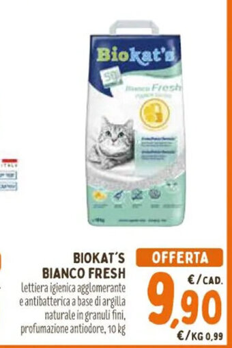 Spazio Conad BIOKAT'S BIANCO FRESH 10 kg offerta