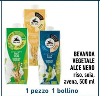 Spazio Conad BEVANDA VEGETALE ALCE NERO 500 ml offerta