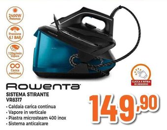Expert ROWENTA SISTEMA STIRANTE VR8317 offerta