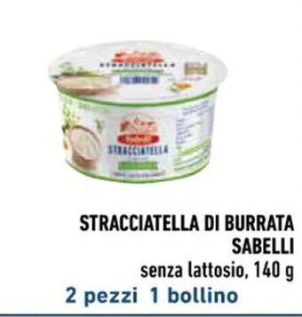 Spazio Conad STRACCIATELLA DI BURRATA SABELLI 140 g offerta