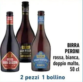 Spazio Conad BIRRA PERONI rossa, bianca, doppio malto, 50 cl offerta