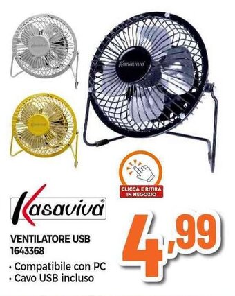 Expert Kasaviva VENTILATORE USB 1643368 offerta