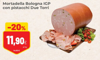 Coop Mortadella Bologna IGP con pistacchi Due Torri offerta