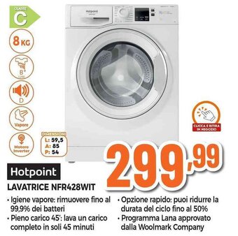 Expert Hotpoint LAVATRICE NFR428WIT offerta