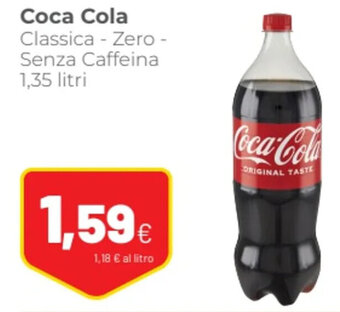 Coop Coca Cola Classica - Zero - Senza Caffeina 1,35 litri offerta