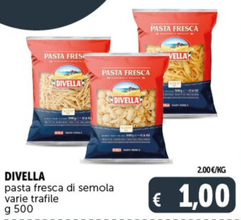 Deco Supermercati DIVELLA pasta fresca di semola varie trafile g 500 offerta