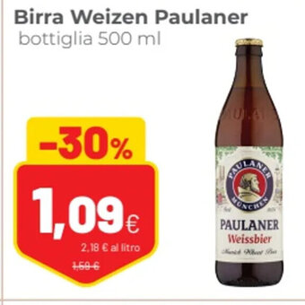 Coop Birra Weizen Paulaner bottiglia 500 ml offerta