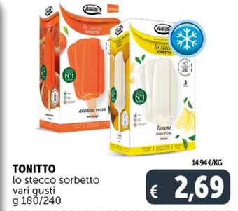 TONITTO lo stecco sorbetto g 180/240