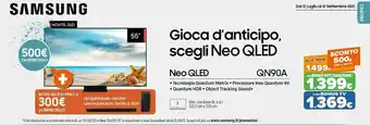Expert Samsung Series 9 QN90A Neo QLED 139,7 Cm (55") 4K Ultra HD Smart TV Wi-Fi Nero offerta