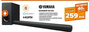 Expert Yamaha Soundbar YAS-209 offerta