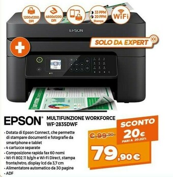 Expert Epson WorkForce WF-2835DWF offerta