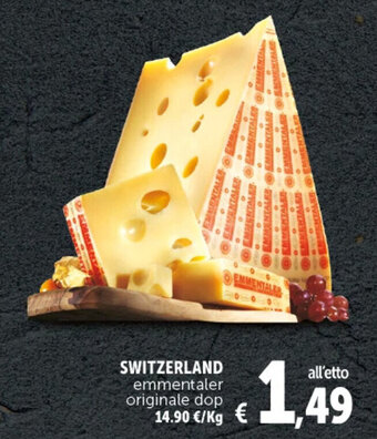 Deco Supermercati SWITZERLAND emmentaler originale dop offerta