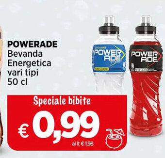 Coop POWERADE Bevanda Energetica vari tipi 50 cl offerta
