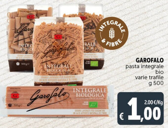 Deco Supermercati GAROFALO pasta integrale bio varie trafile g 500 offerta