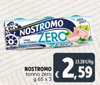 Deco Supermercati NOSTROMO tonno zero g 65 x 3 offerta