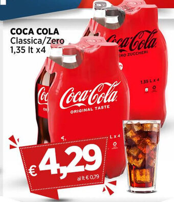 Coop COCA COLA Classica/Zero 1,35 Lt x4 offerta