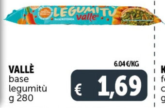 Deco Supermercati VALLÈ base legumitù g 280 offerta
