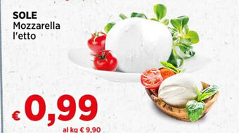 Coop SOLE Mozzarella l'etto offerta