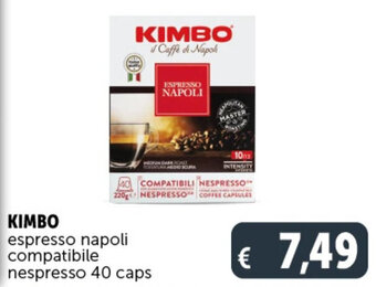 Deco Supermercati KIMBO espresso napoli compatibile nespresso 40 caps offerta