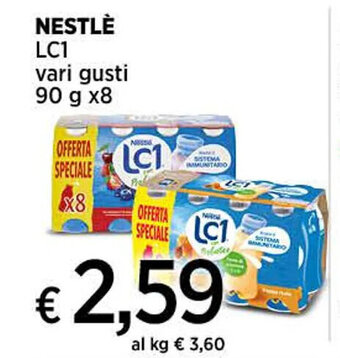 Coop NESTLÈ LC1 vari gusti 90 g x8 offerta